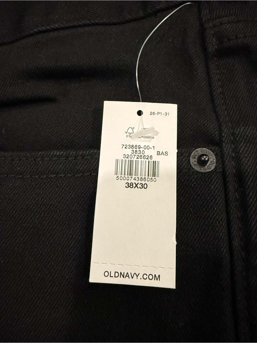 NWT - Old Navy - Men's Black Jeans - Classic Straight Fit - Picture 2 of 10